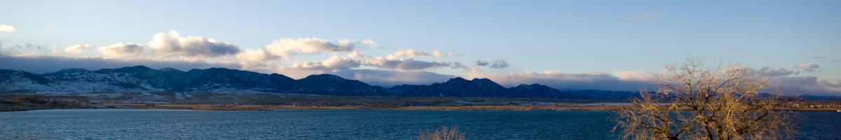 Mountains and lake outside Denver, Colorado